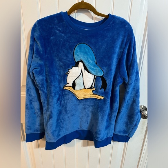 Disney Parks Rare Donald Duck Soft Pullover Crew Neck - Picture 2 of 7